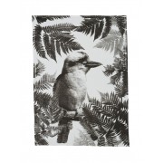 Bonnie and Neil | Tea Towel | Kooka Fern Black | Linen